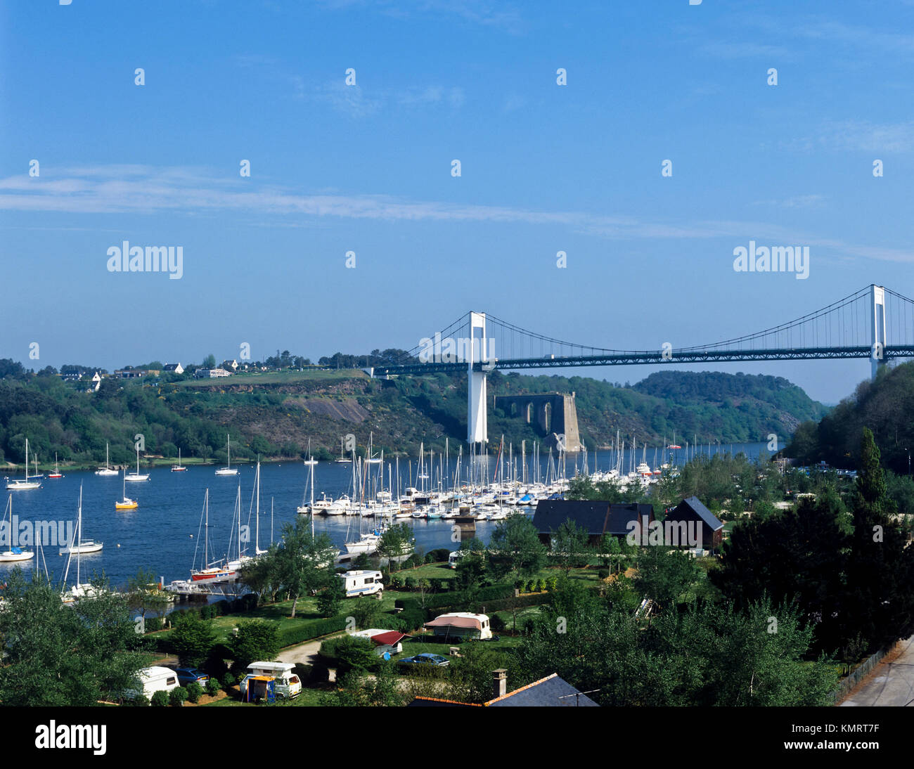 9863. Morbihan, La Roche Bernard & R Vilaine, Bretagne, France Banque D'Images