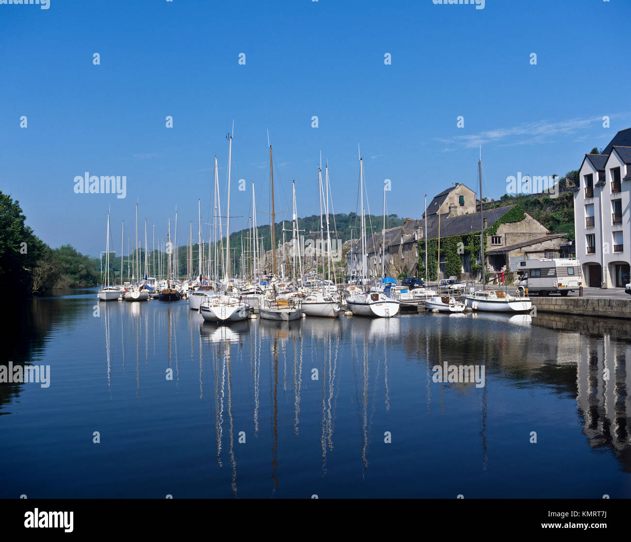 9865. Morbihan, La Roche Bernard & R Vilaine, Bretagne, France Banque D'Images