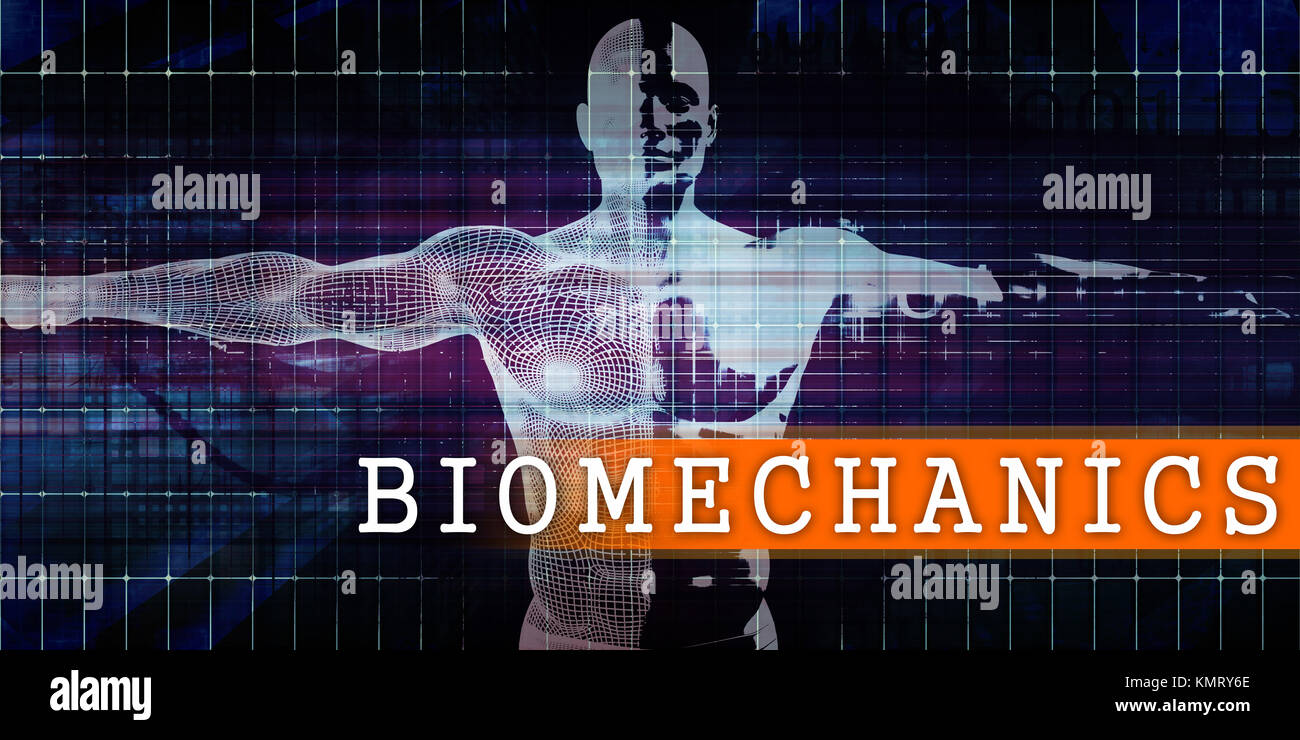 La biomécanique du corps humain avec l'industrie médicale Concept de numérisation Banque D'Images