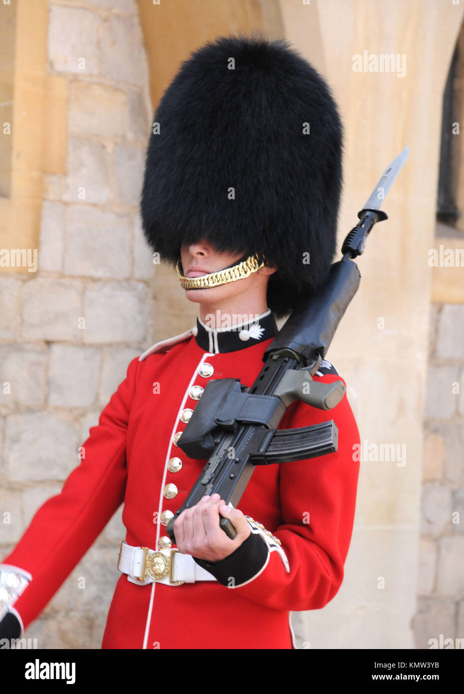 Une vue générale de l'atmosphère de Queens Guard au château de Windsor le 7 avril 2011 à Windsor, près de Londres, Angleterre. Photo de Barry King/Alamy Stock Photo Banque D'Images