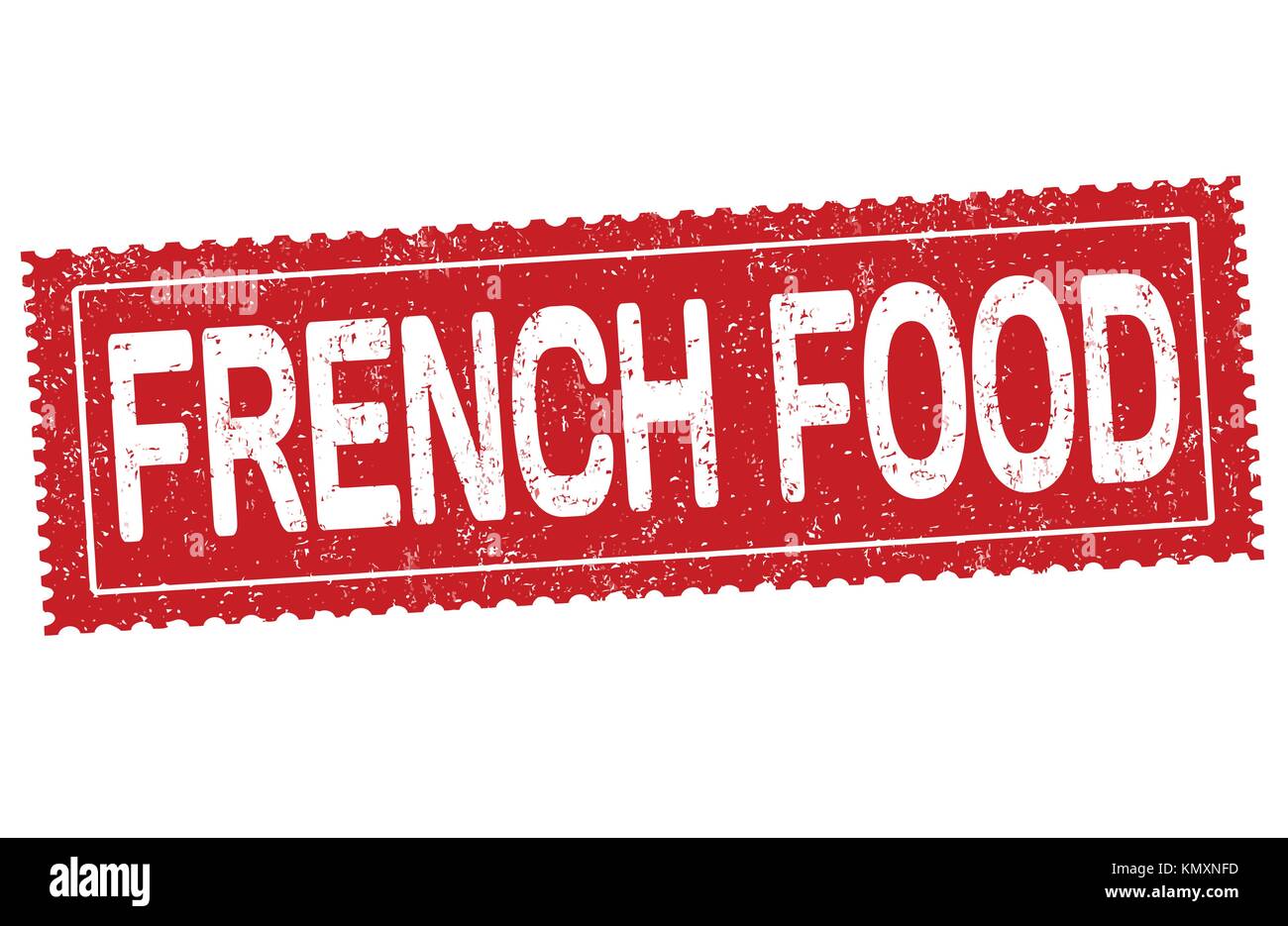 French food grunge tampons sur fond blanc, vector illustration Illustration de Vecteur