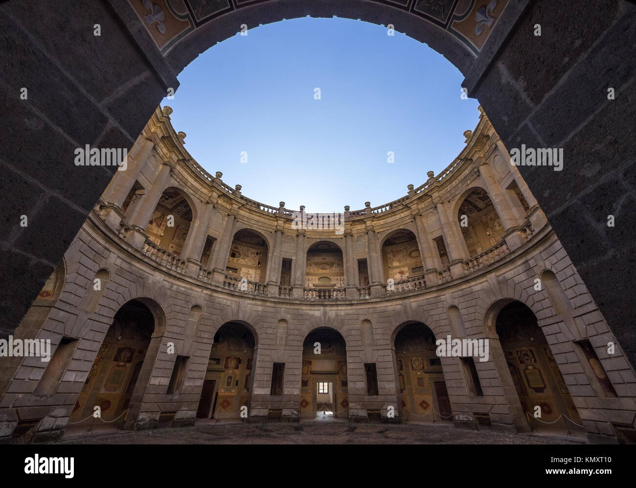 Montefiascone, ITALIE - Le centre historique et musée du Palais Farnèse, une ancienne villa avec jardin dans la province de Viterbe, Latium Banque D'Images