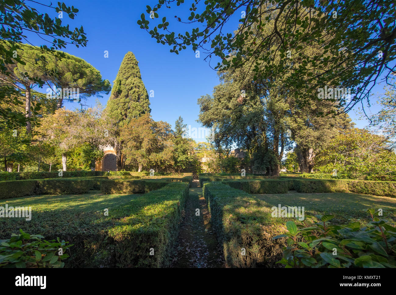 Montefiascone, ITALIE - Le centre historique et musée du Palais Farnèse, une ancienne villa avec jardin dans la province de Viterbe, Latium Banque D'Images