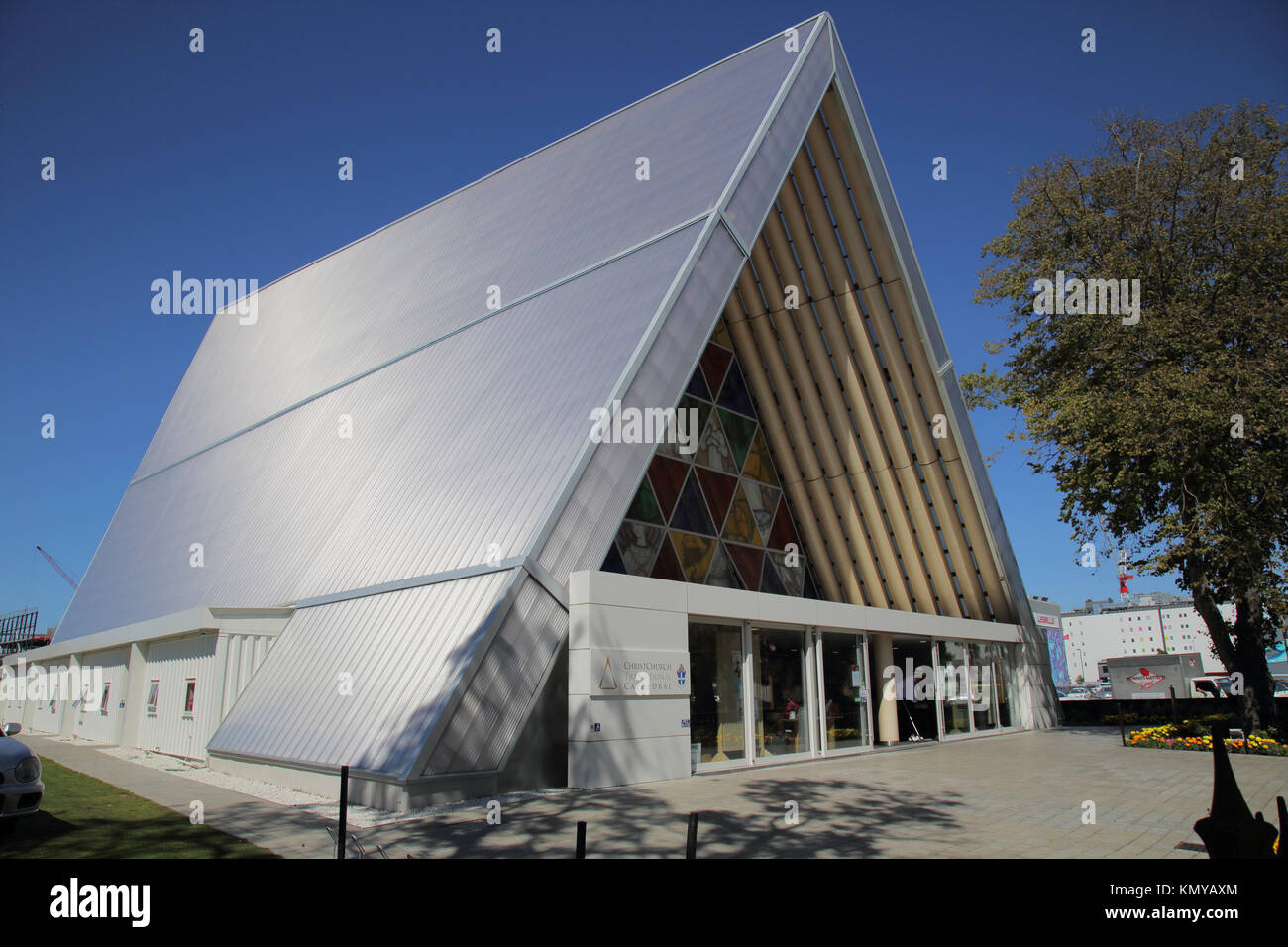 La cathédrale en carton de transition à Christchurch Nouvelle-Zélande île du sud Banque D'Images