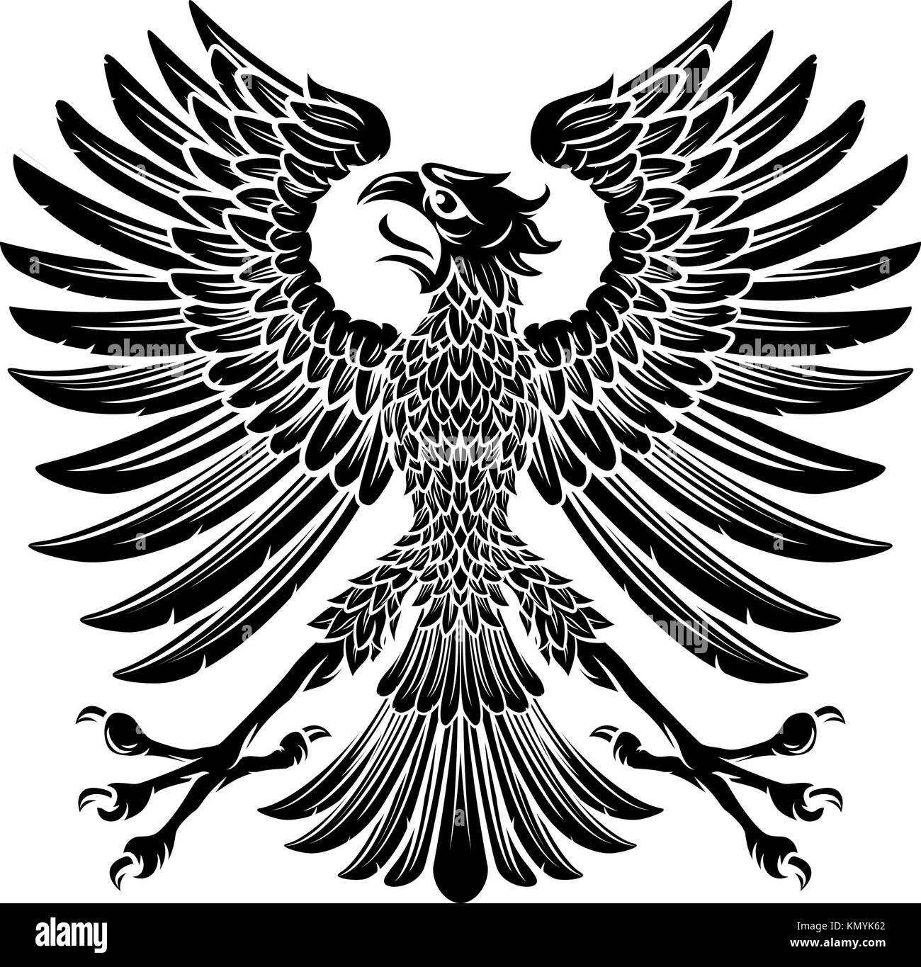 Emblème d'aigle de style impérial Illustration de Vecteur