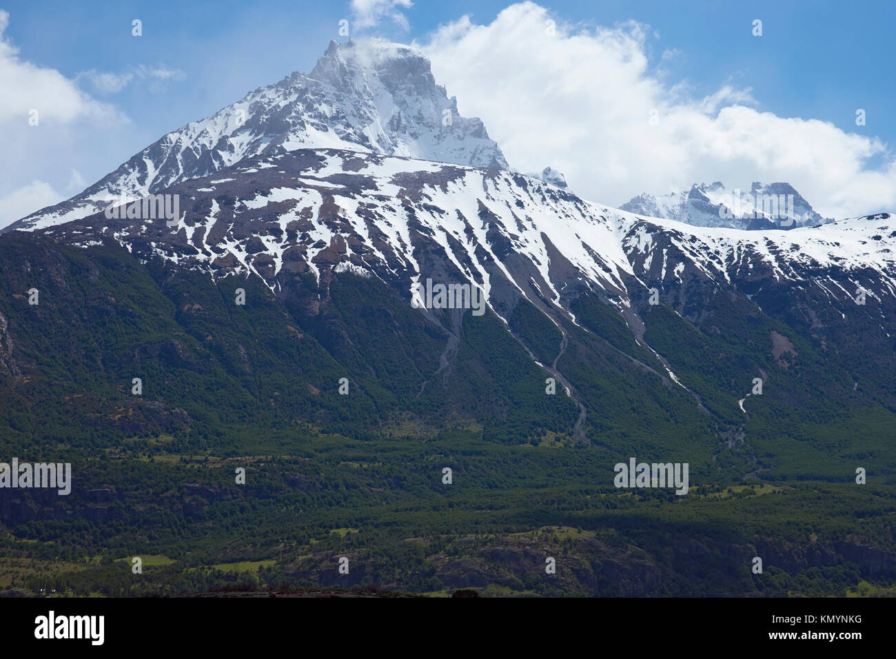 Paysage le long de la Carretera Austral au-dessus de Rio Ibáñez en Patagonie, Chili Banque D'Images
