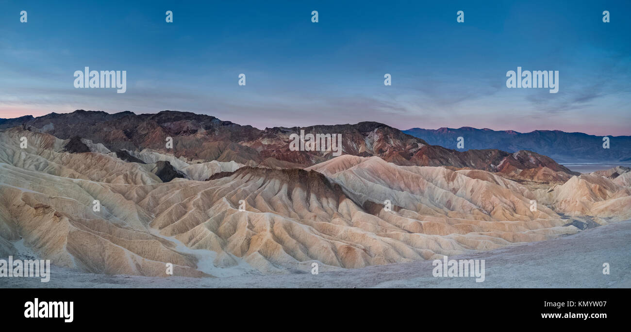 ZABRISKIE POINT Death Valley en Californie Banque D'Images