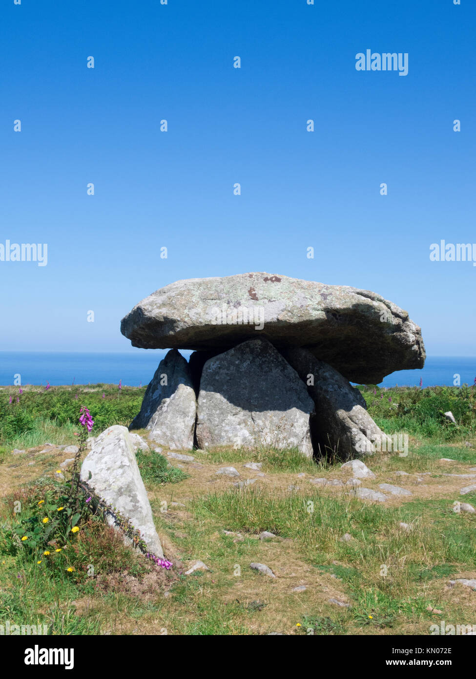 Chun Chun, Quoit Downs Nature Reserve, North Cornwall, England, UK en été Banque D'Images