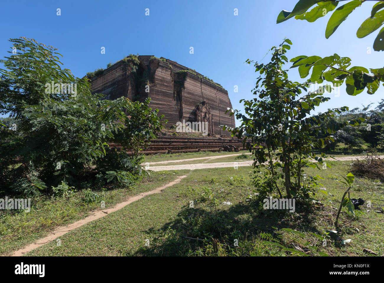 , Mingun Pahtodawgyi, Mandalay, Myanmar, en Asie Banque D'Images