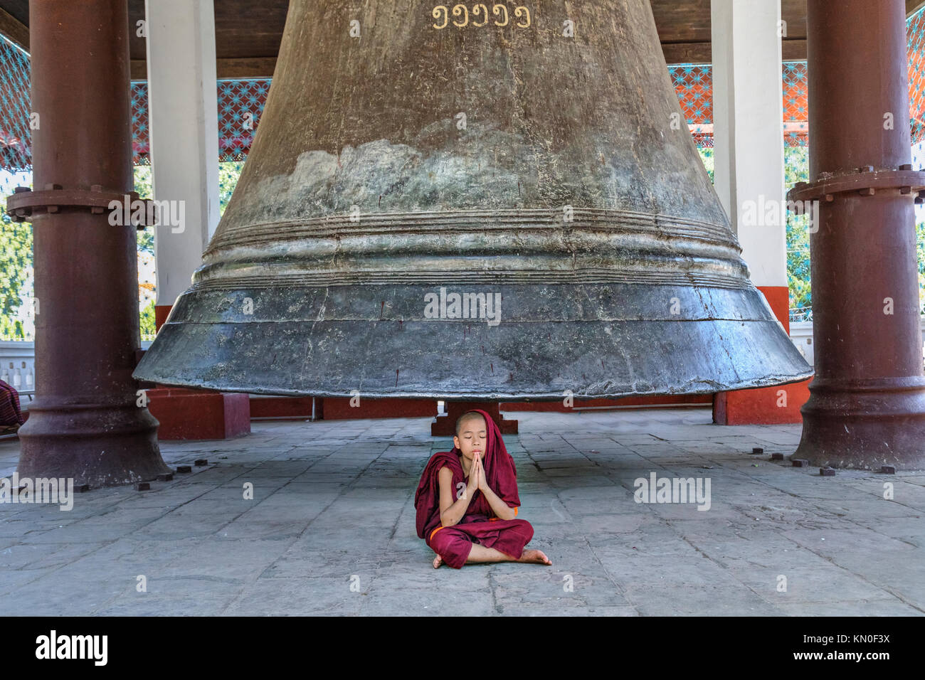 Mingun Bell, Mandalay, Myanmar, en Asie Banque D'Images