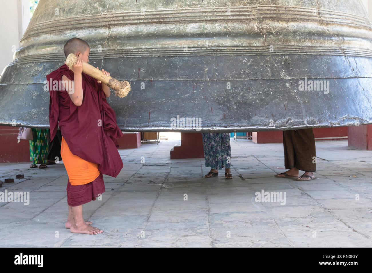 Mingun Bell, Mandalay, Myanmar, en Asie Banque D'Images