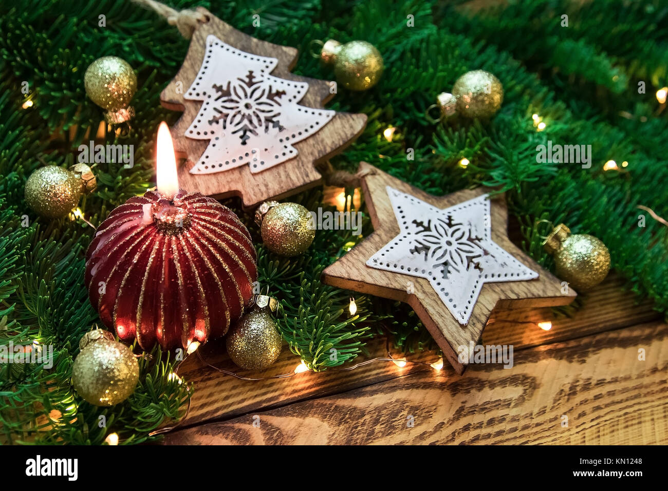 Vieilles Décos De Noël Vintage Pour Le Sapin - Lot De Décorations Rétro