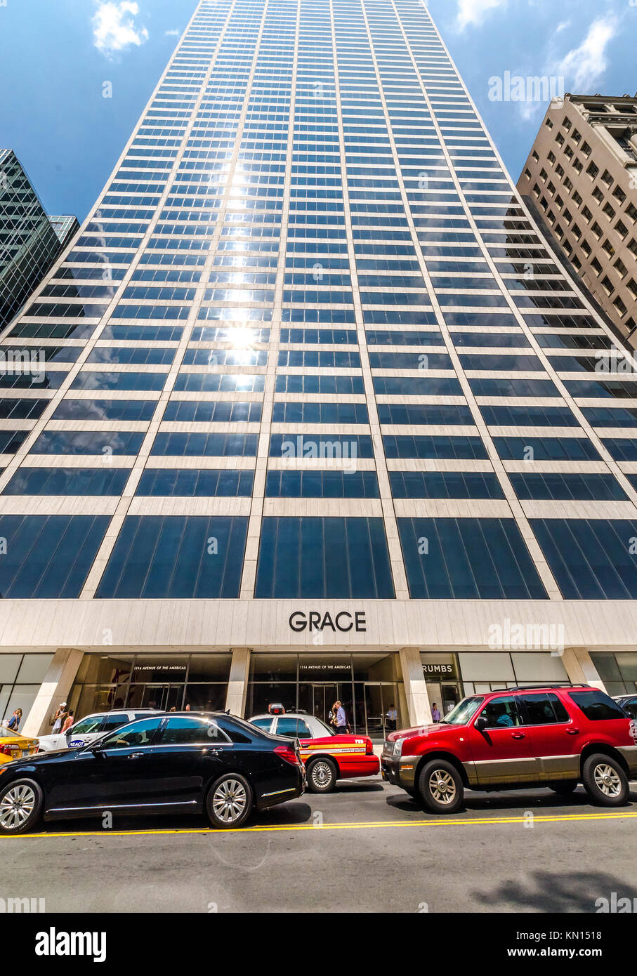 NEW YORK CITY - JUL 22 : la grâce de la rue vue du bâtiment le 22 juillet 2014 à New York. Le bâtiment a été conçu principalement par Gordon Bun Banque D'Images