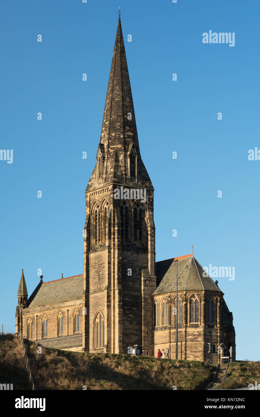 L'église Saint George, Cullercoats, Angleterre du Nord-Est, Royaume-Uni Banque D'Images