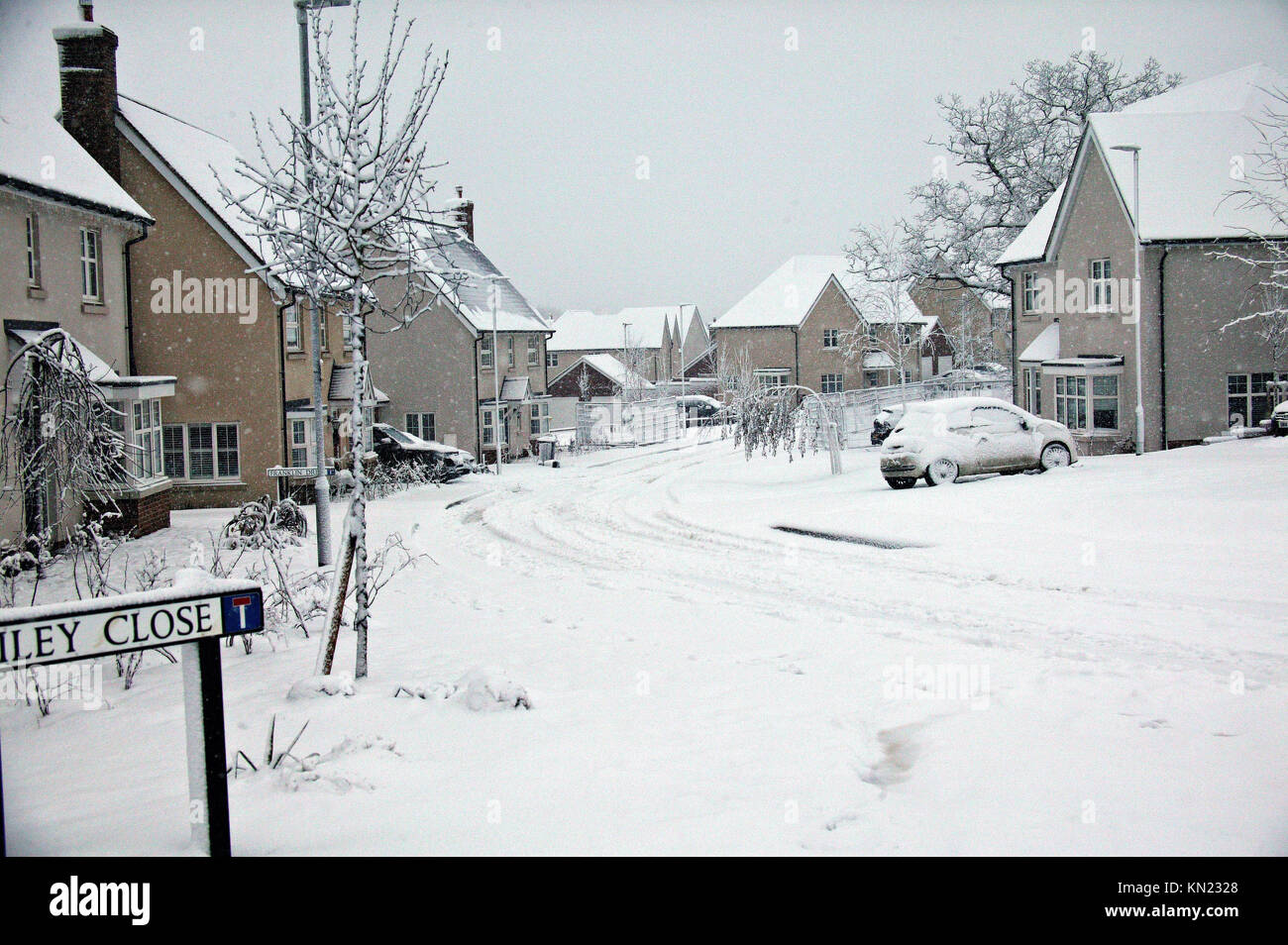 Elsenham, UK. Déc 10, 2017. Hits grand gel Crédit : Knelstrom Elsenham Ltd/Alamy Live News Banque D'Images