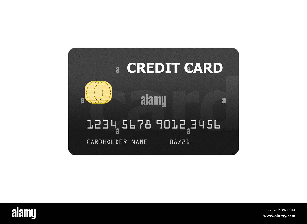 Le modèle de projet de carte de crédit isolé sur blanc. La carte de crédit payer payer projet concept d'affaires modèle de débit Banque D'Images