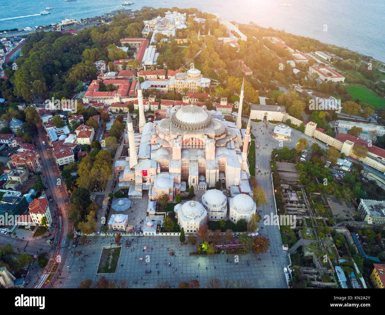 Des images aériennes de Sultanahmet, la Mosquée Bleue Banque D'Images