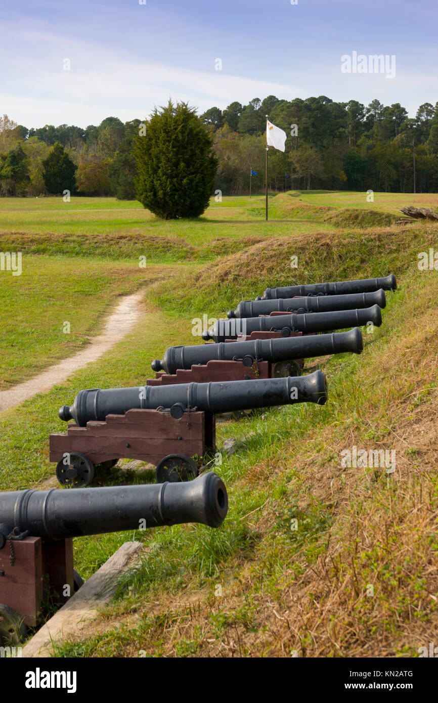 USA Virginia VA Yorktown Yorktown Triangle Historique Battlefield Redoubt National Park Service Banque D'Images