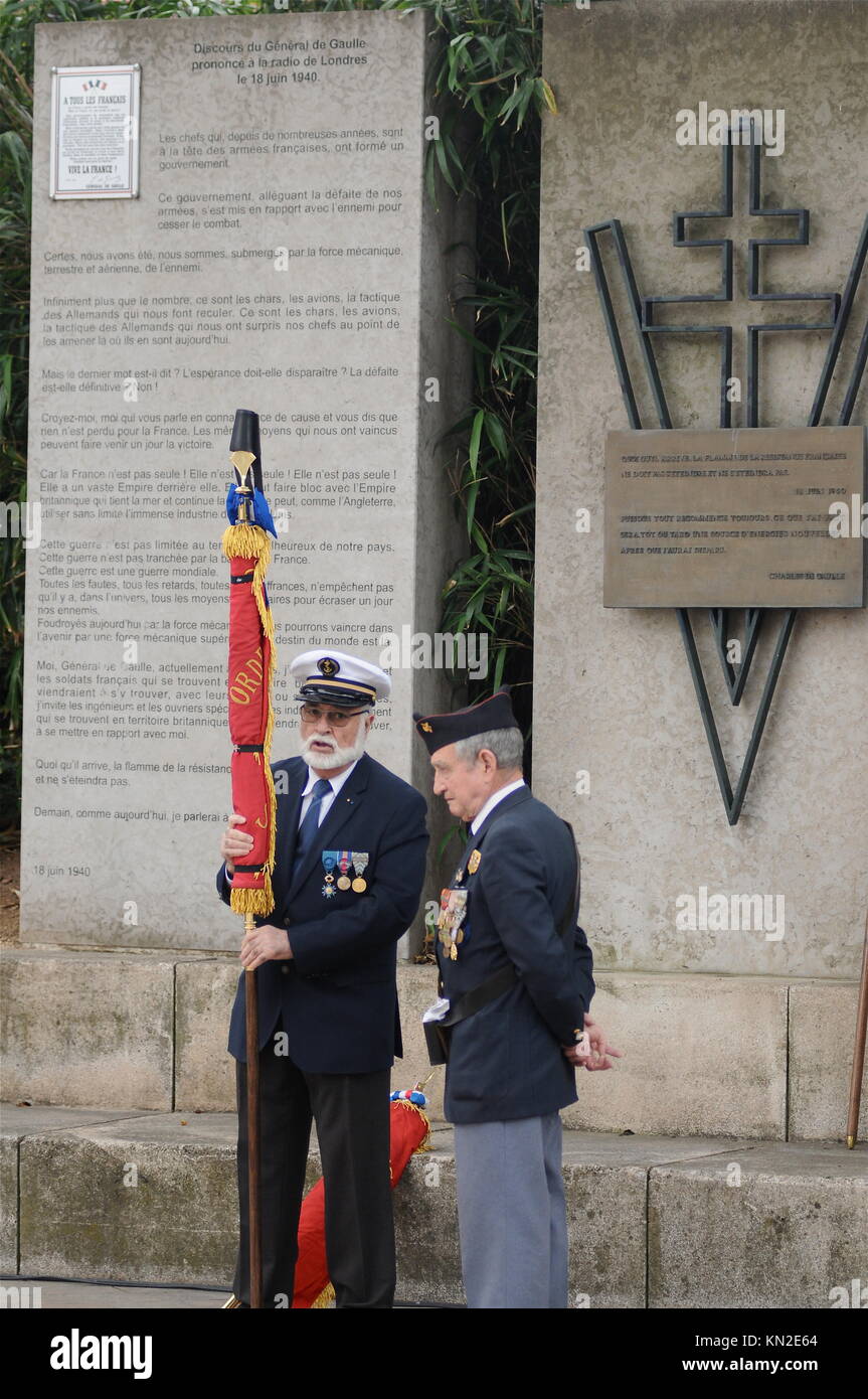 Lyon célèbre le 18 juin 1940, appel France Banque D'Images