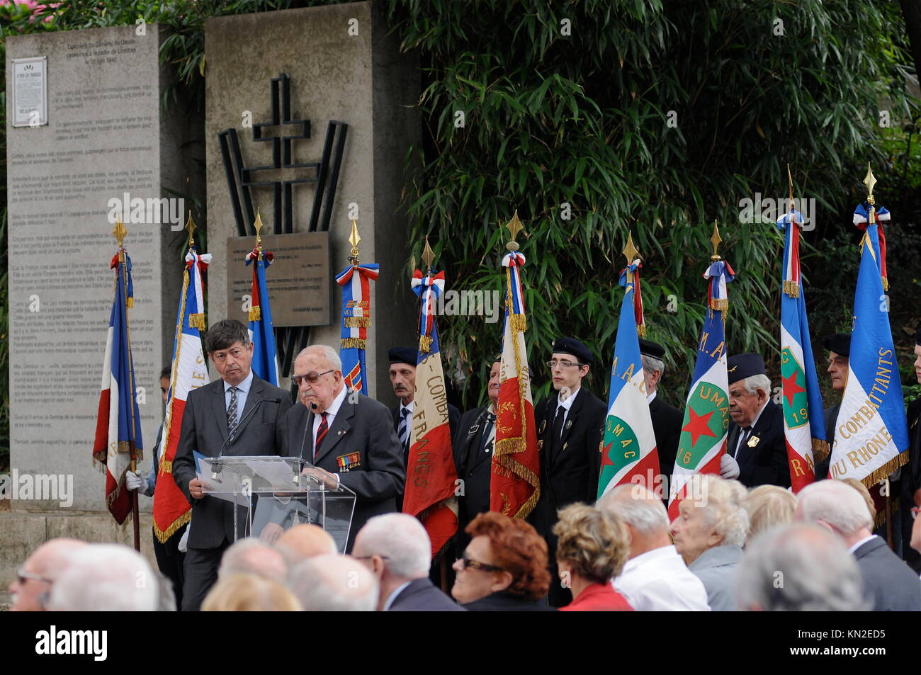 Lyon célèbre le 18 juin 1940, appel France Banque D'Images