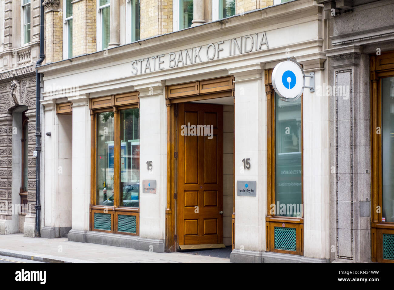 La State Bank of India UK (SBIUK). L'extérieur de la direction générale sur King Street, City of London, UK Banque D'Images