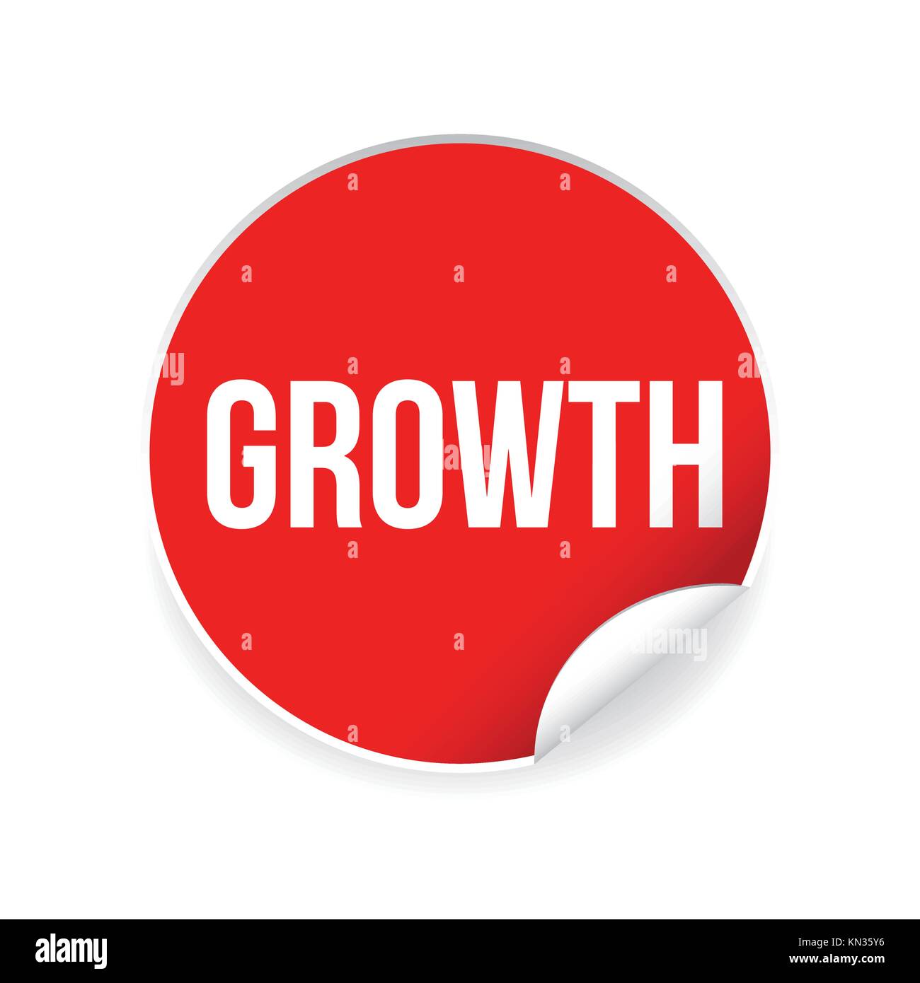 Signe de croissance tag label Illustration de Vecteur Signe de croissance tag label Illustration de Vecteur