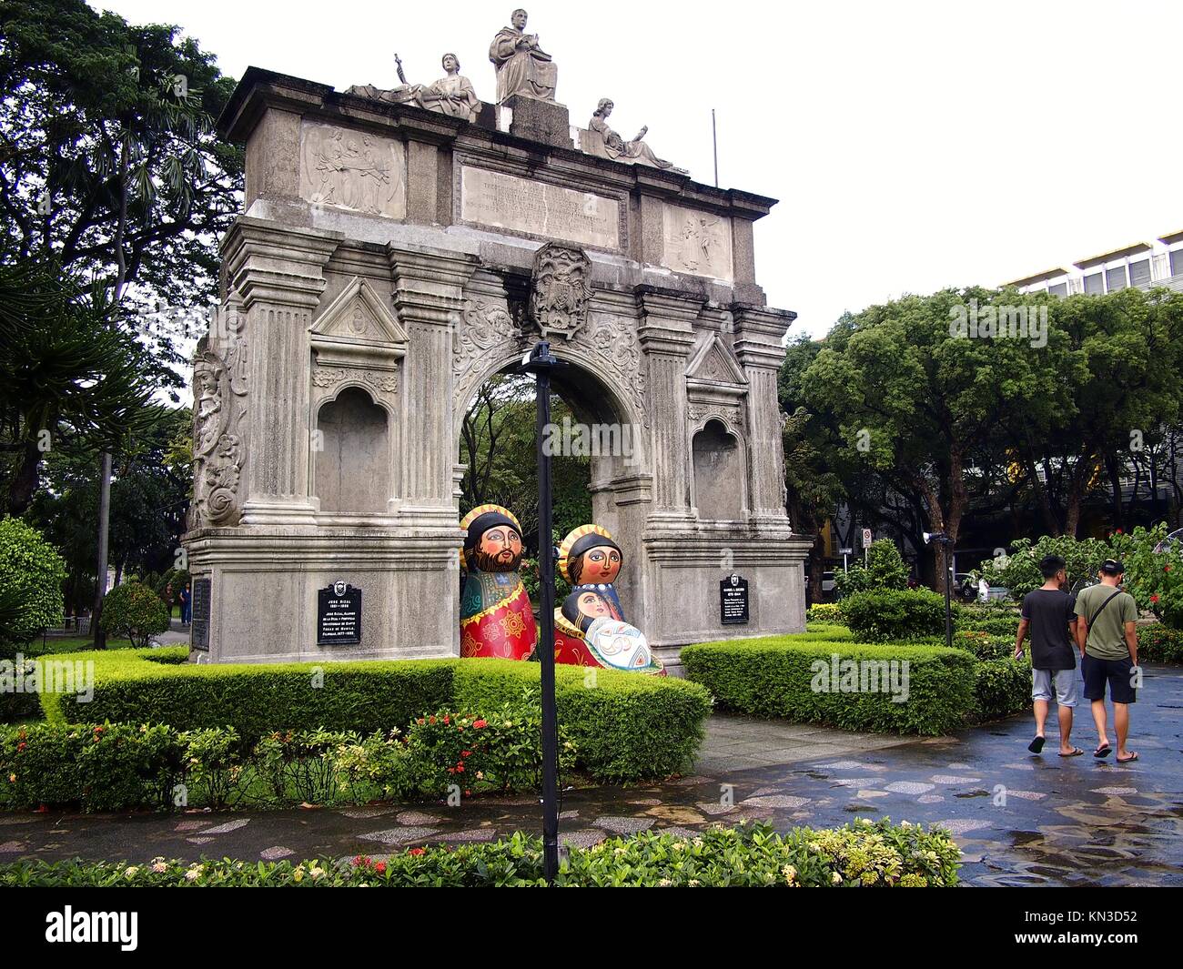 La ville de Manille, Philippines Le 6 décembre 2017 Plein Air Parc