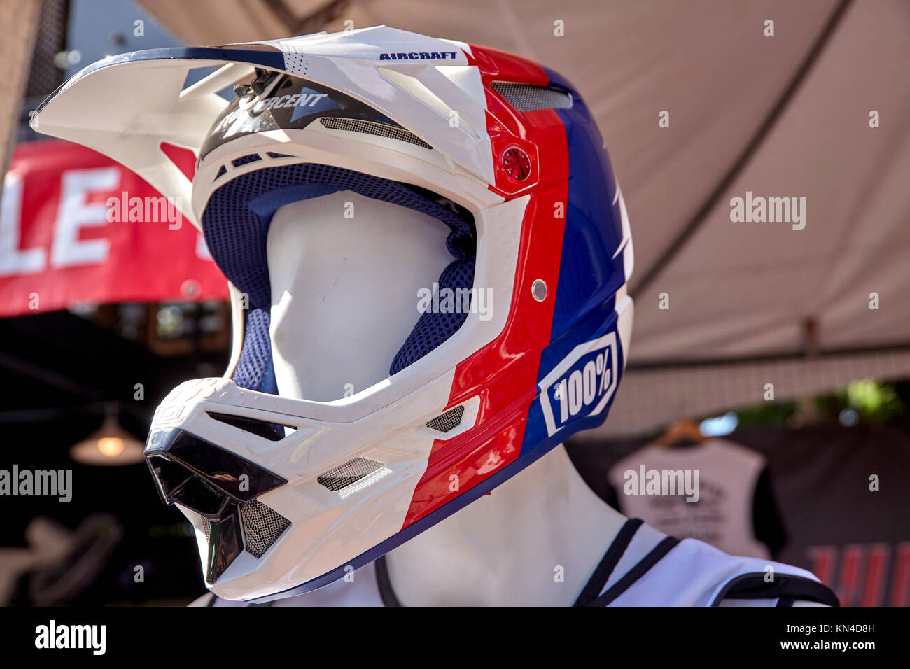 Casque de sécurité - protection de la tête entière pour jet ski, moto, moto ou rider Banque D'Images
