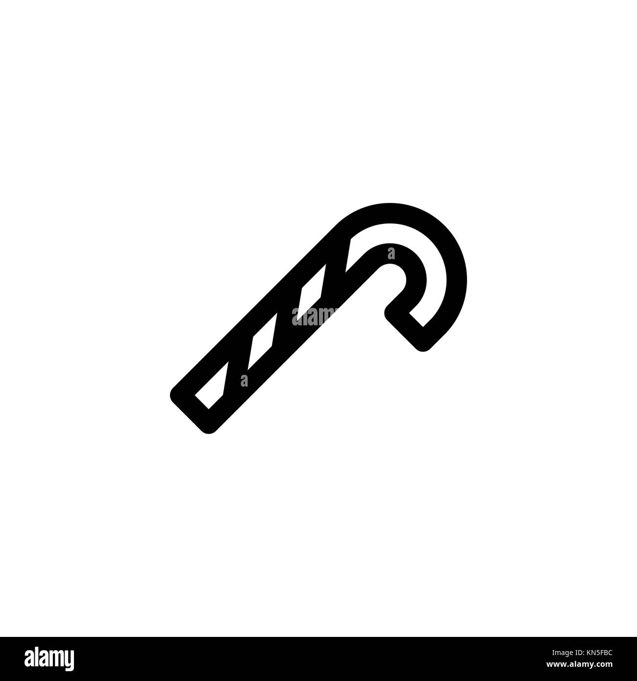 Des bonbons de Noël télévision simple vecteur icône illustration. Illustration de Vecteur