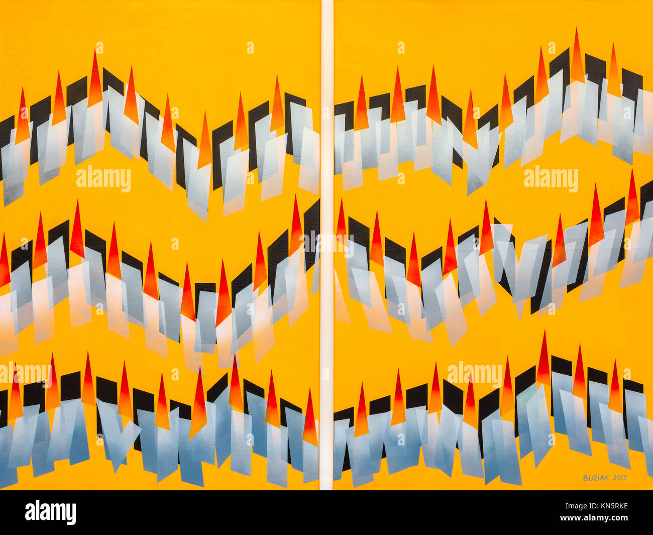 L'art abstrait par Ed Buziak Banque D'Images