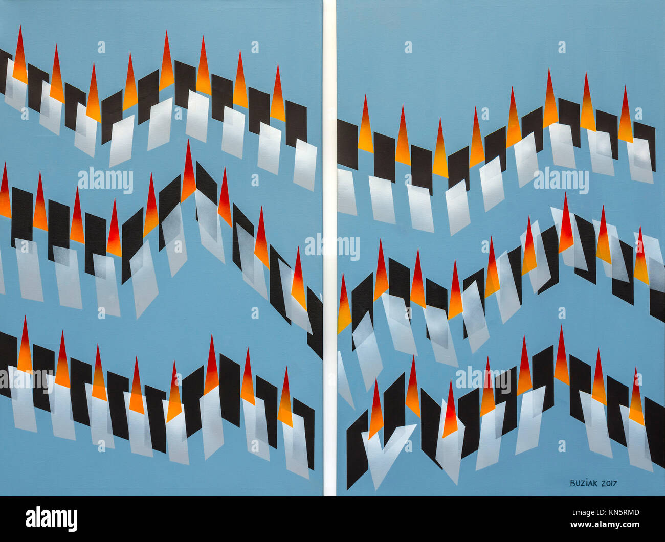 L'art abstrait par Ed Buziak Banque D'Images