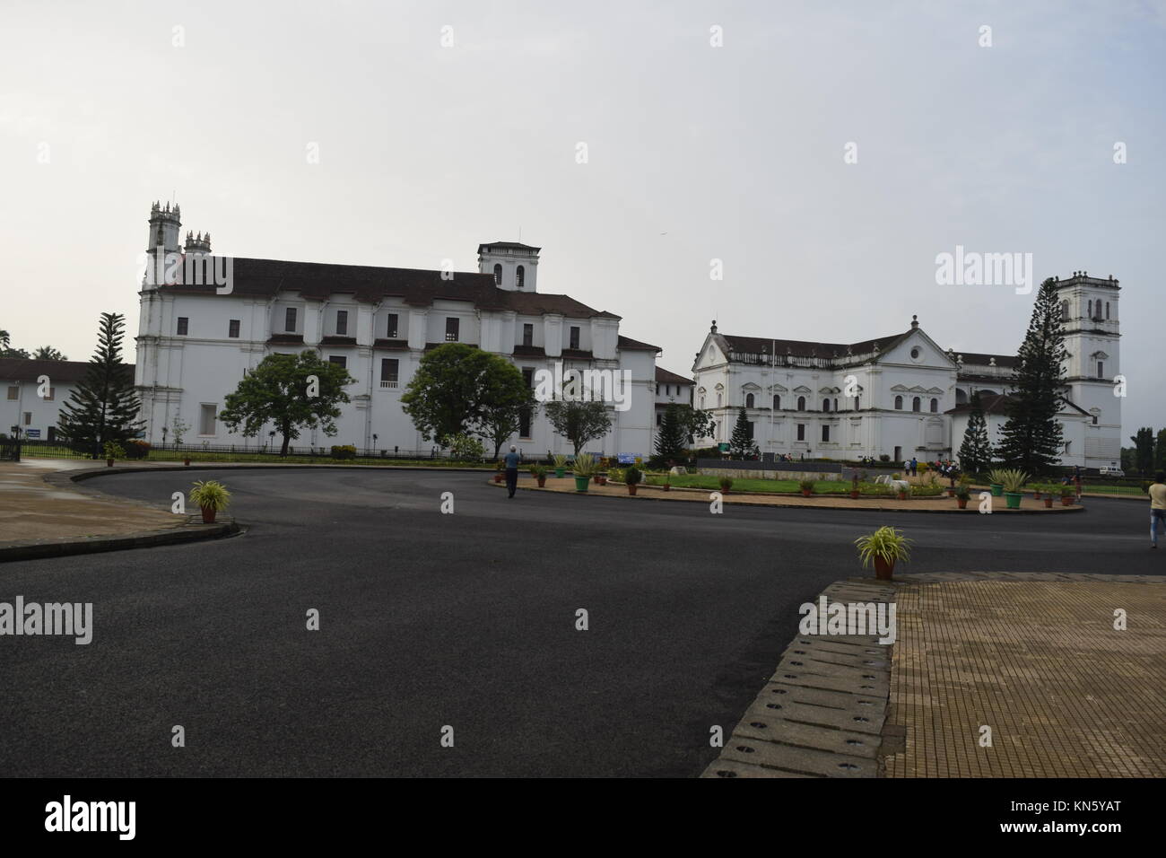 Musée Archéologique de Goa et SE église cathédrale à Old Goa. Banque D'Images