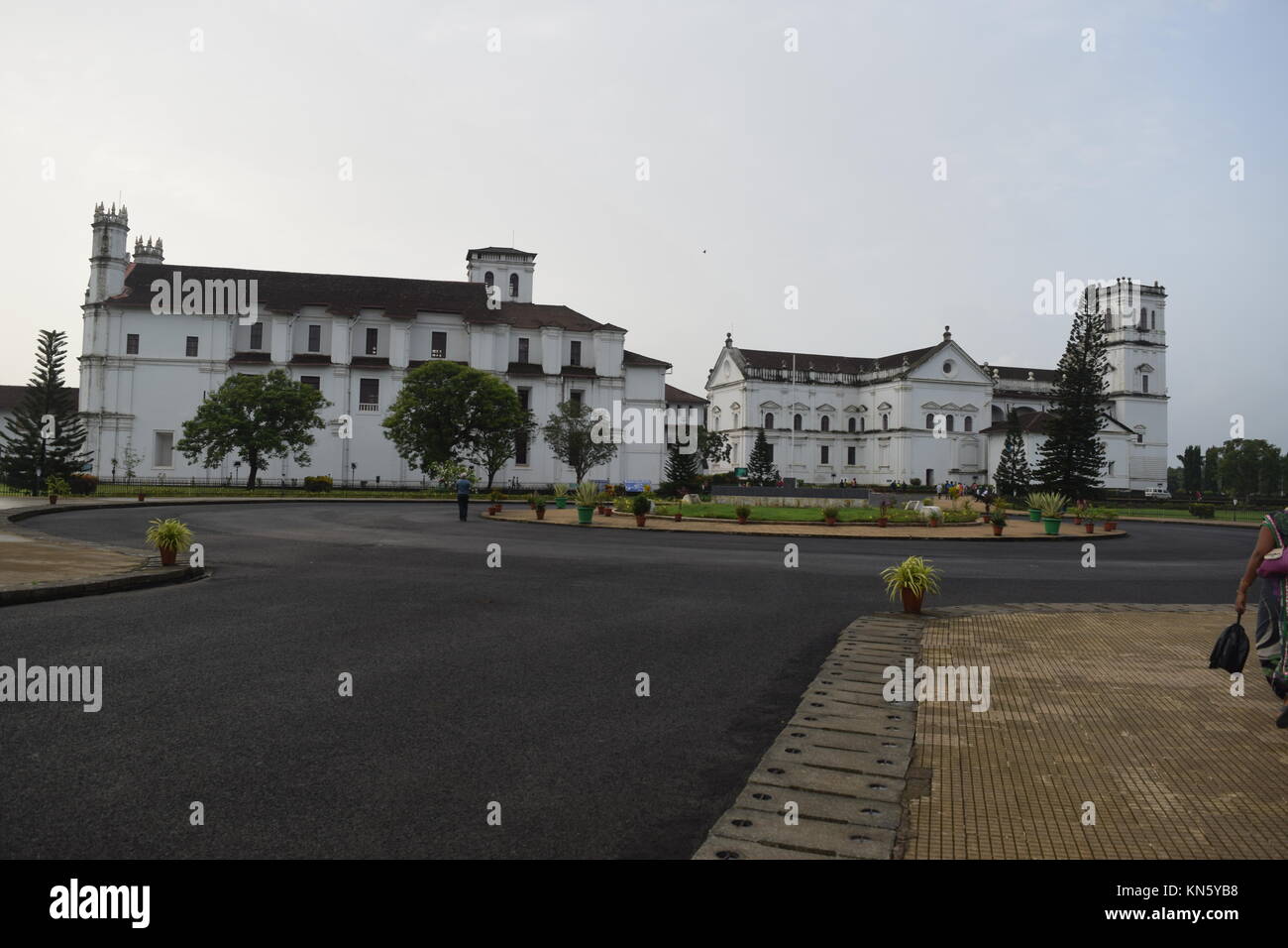 Musée Archéologique de Goa et SE église cathédrale à Old Goa. Banque D'Images