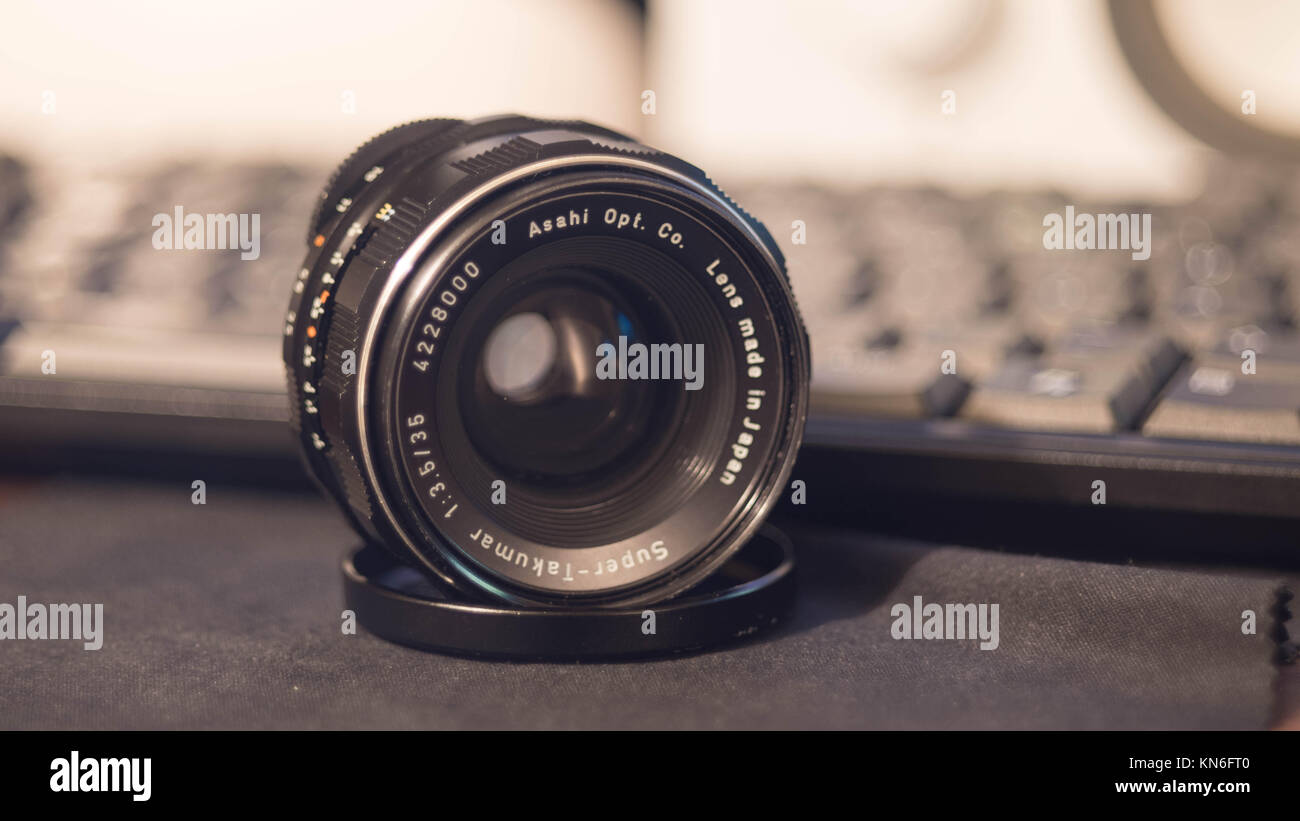 L'objectif Pentax Asashi Banque D'Images