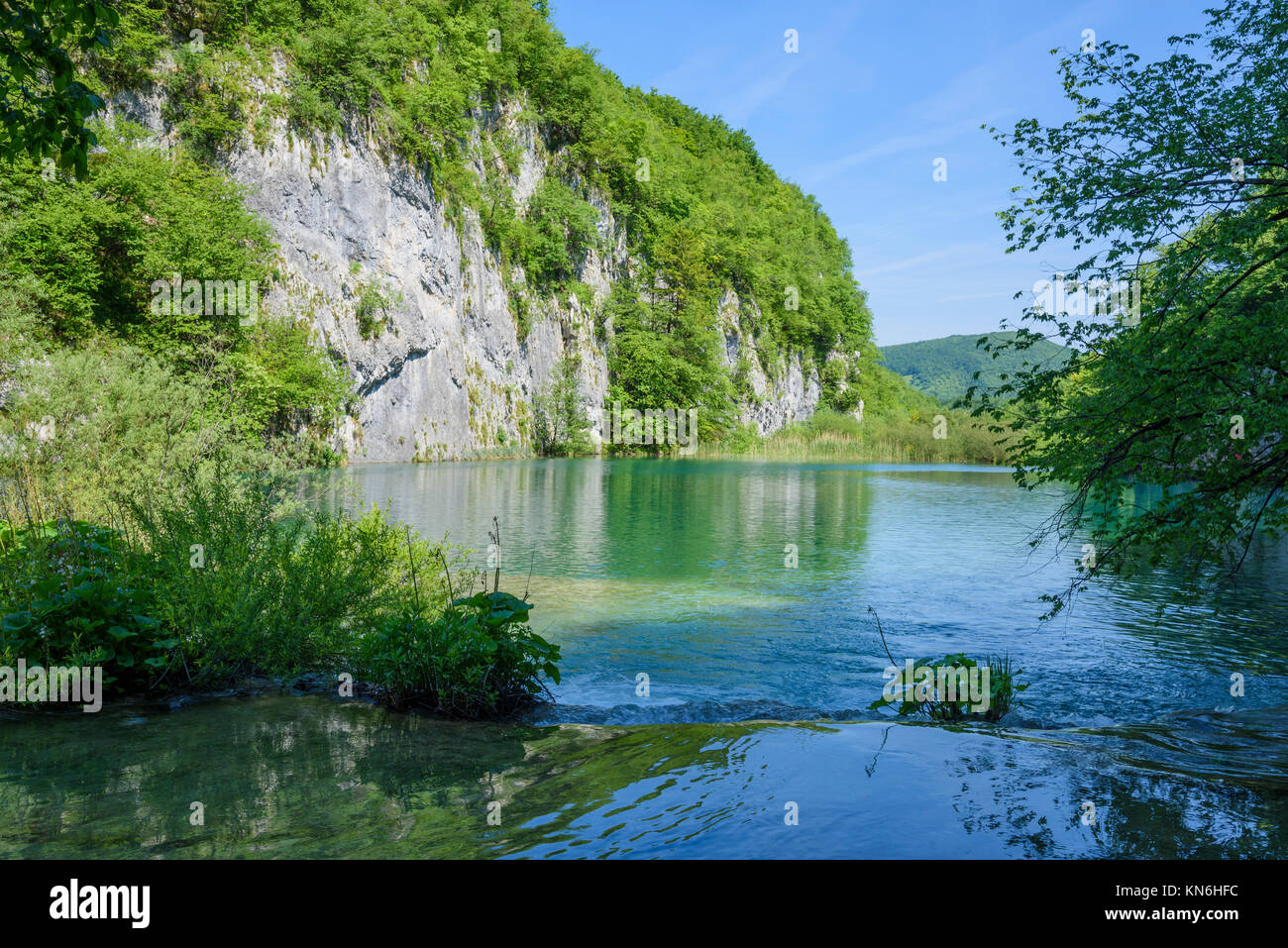 Le parc national des Lacs de Plitvice, Croatie Banque D'Images