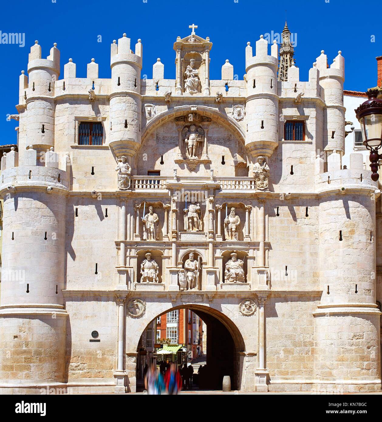 Burgos Arco de Santa Maria arche près de Cathédrale à Castilla Leon de  l'Espagne Photo Stock - Alamy