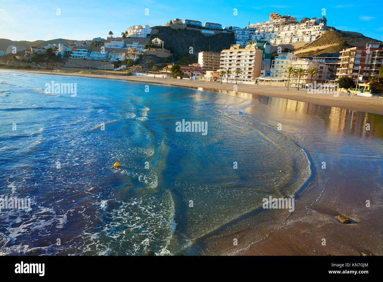 Cullera Playa Los Olivos Beach Sunset En Mediterranee Valence A L Espagne Photo Stock Alamy