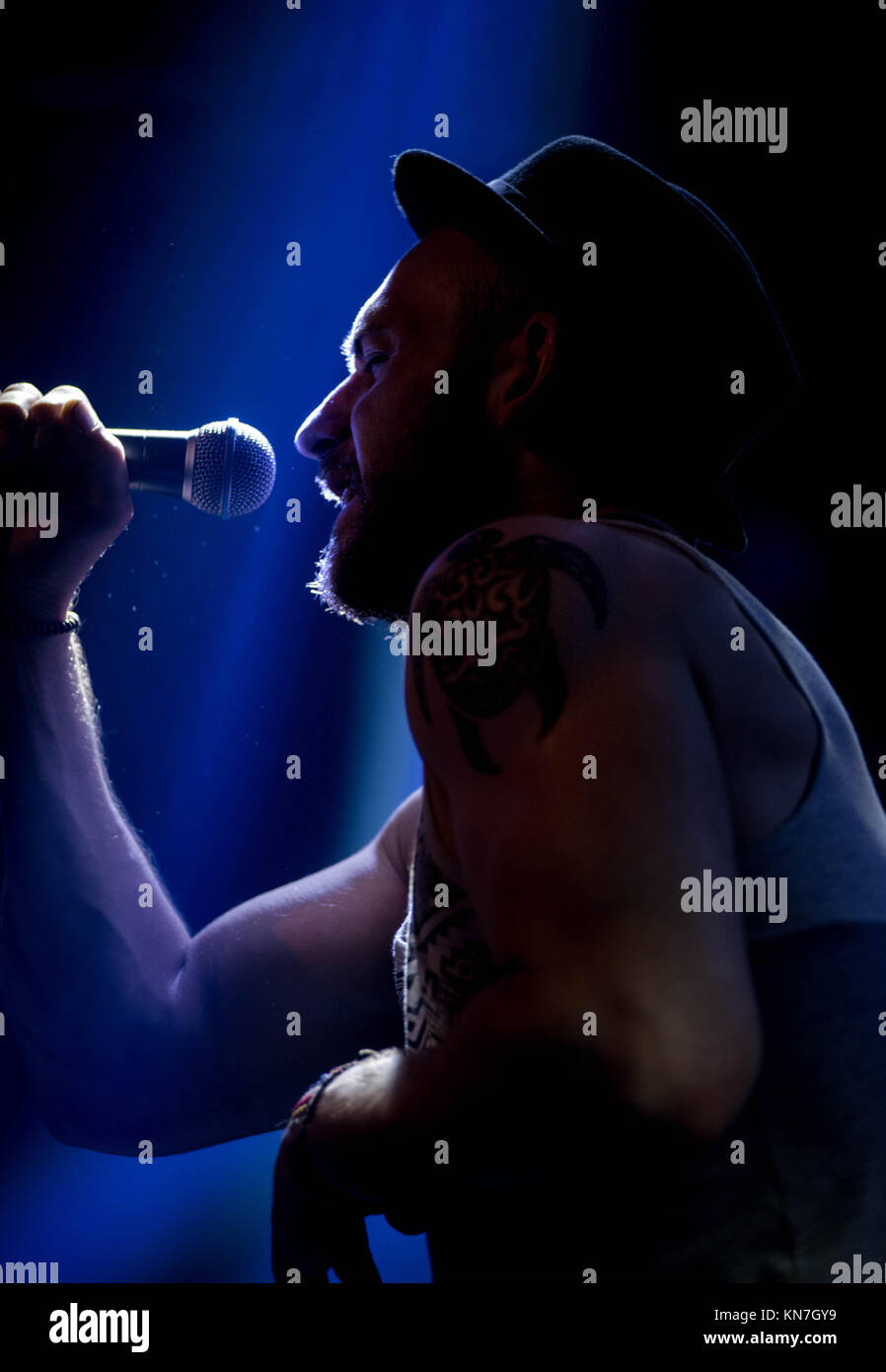 L'augmentation des âmes dans le liquide d'Édimbourg Chambres lors du lancement de leur single Roulette Roulette 2017 Banque D'Images