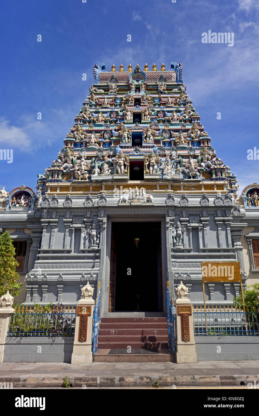 Les Seychelles, Mahe, Quincy Street, Sri Navasakthi Vinayagar temple Hindou Banque D'Images