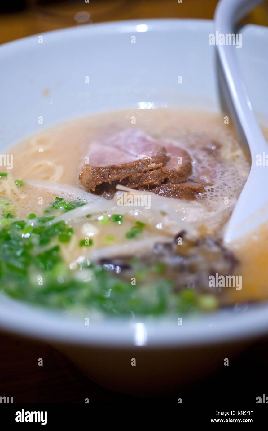 Boeuf japonais d'origine nouilles ramen soup libre. Banque D'Images