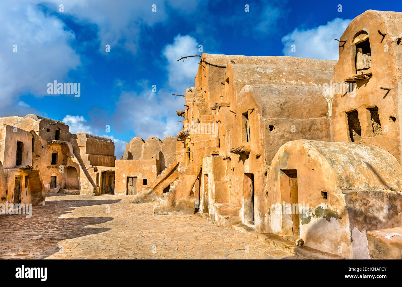 Ksar Ouled Soltane près de Tataouine dans le sud de la Tunisie. L'Afrique du Nord Banque D'Images