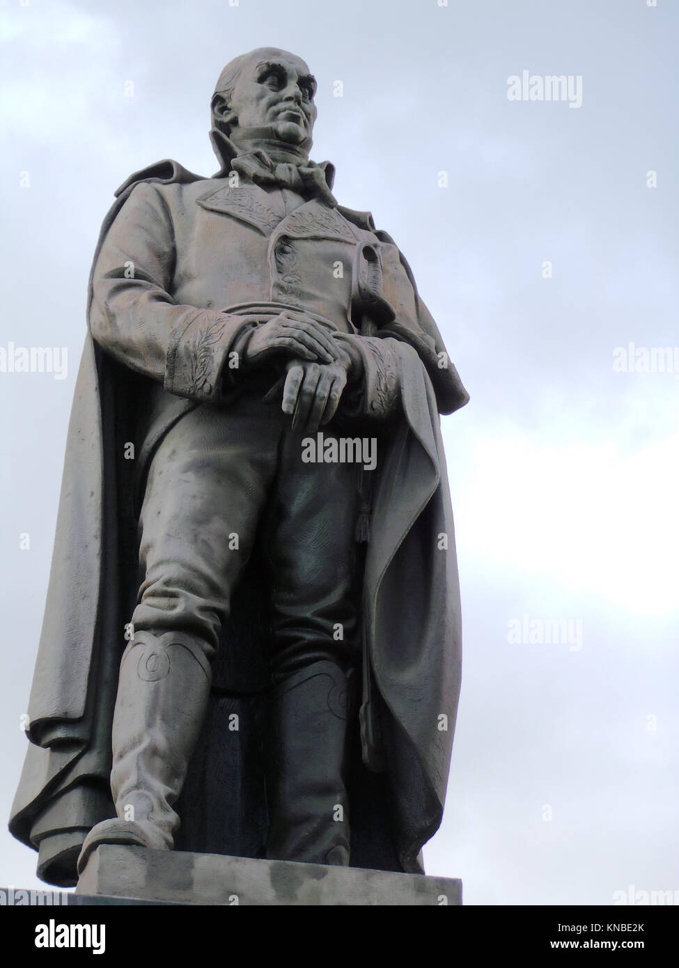 Statue de Francisco de Miranda, Sebastián Francisco de Miranda y Rodríguez, la Proceres Caracas au Venezuela. Banque D'Images