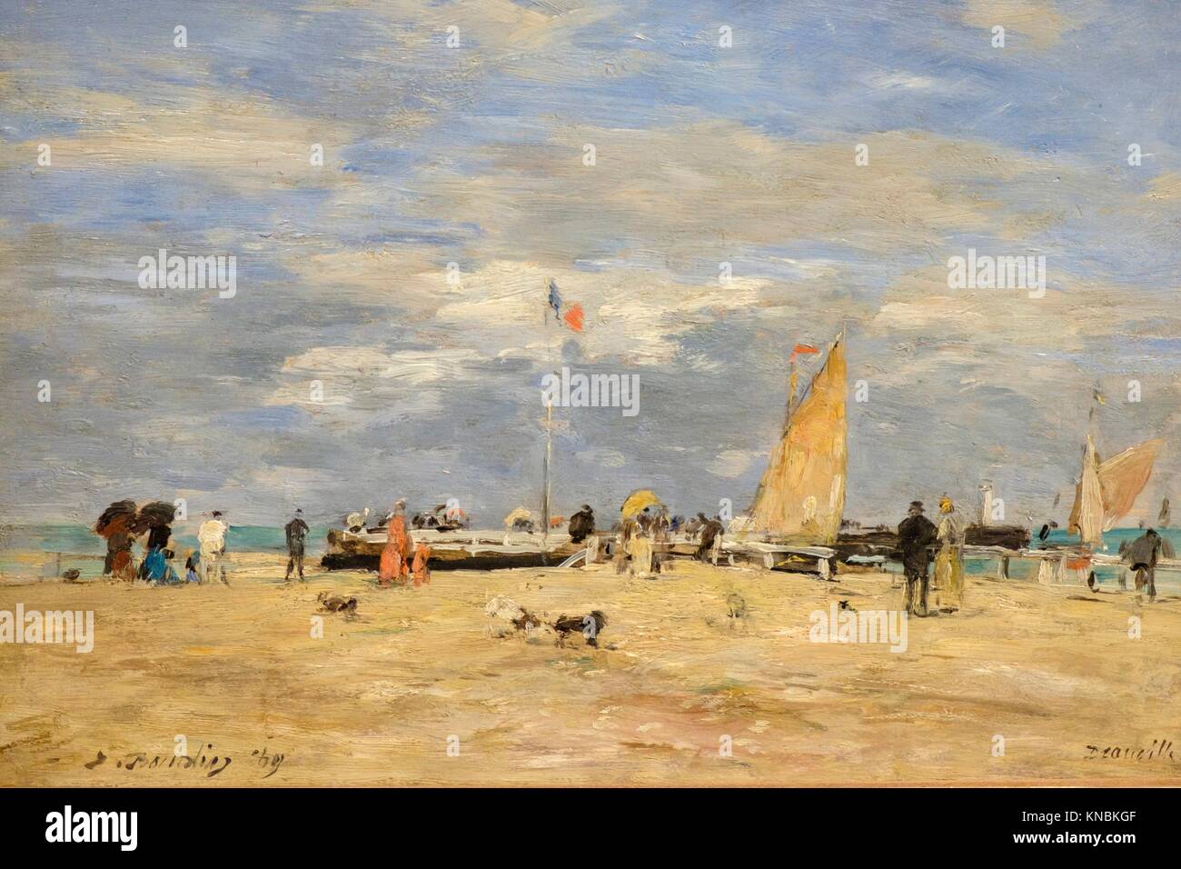 The Beach, Deauville - Eugène Boudin