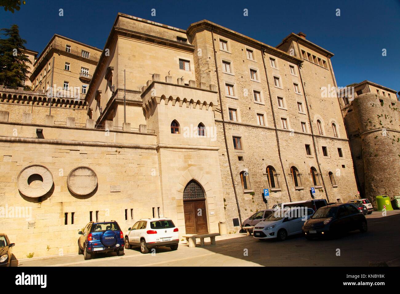 Republica di San Marino, Piazzale Straddne (Italie) Banque D'Images