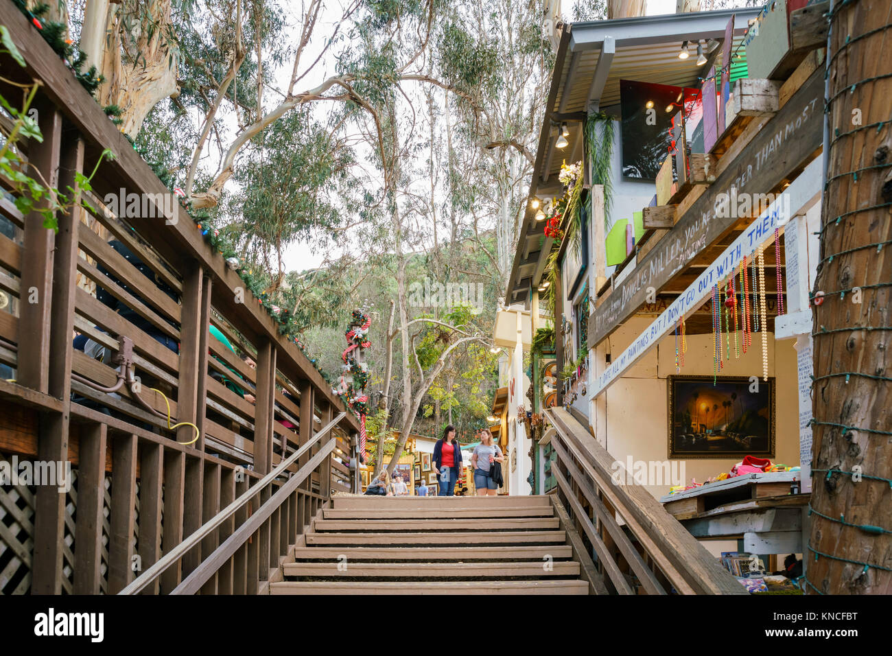 Laguna Beach, DEC 10 : Beaucoup de beaux art show dans la sciure Art Festival d'hiver à DEC 10, 2017 à Laguna Beach, California, United States Banque D'Images