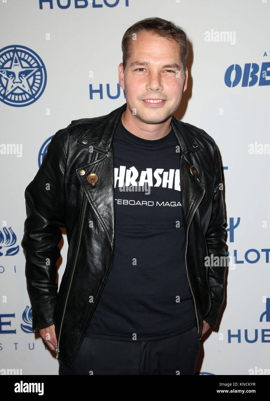 Photo Op Pour Hulu's 'Obey Giant' Featuring : Shepard Fairey Où : Los Angeles, California, United States Quand : 07 Nov 2017 Credit : FayesVision/WENN.com Banque D'Images