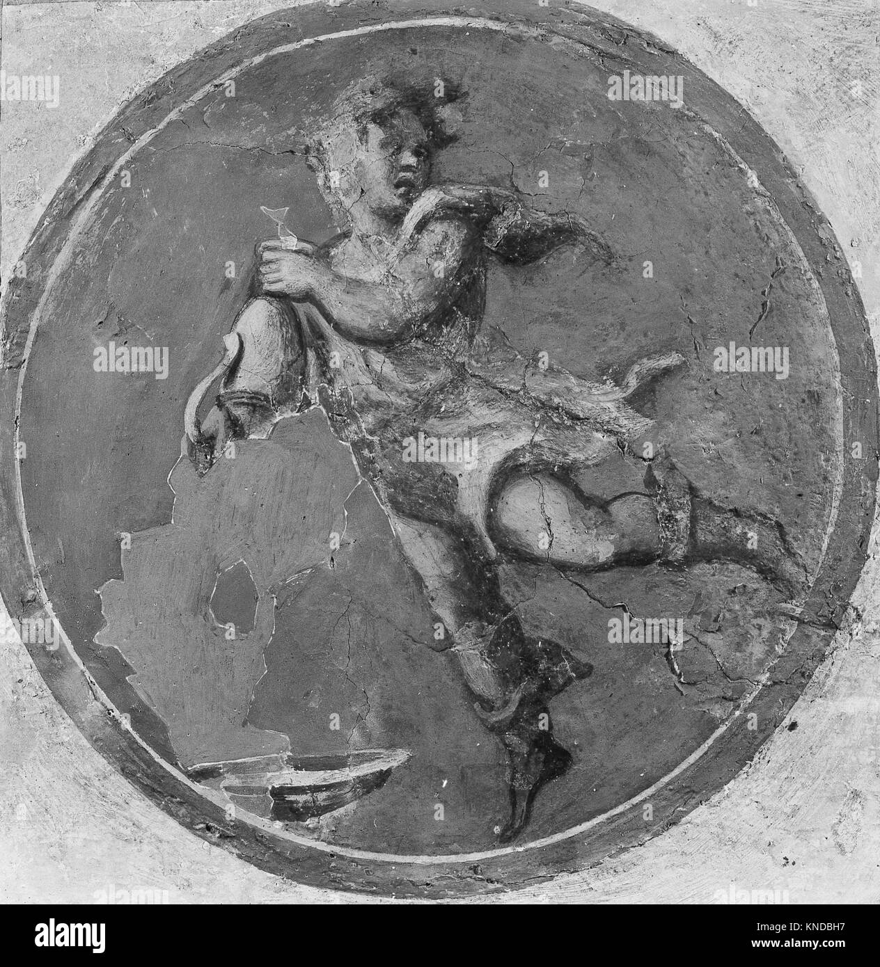 Les fresques de la Villa Stati-Mattei représentent des scènes mythologiques et domestiques de la Rome antique, mettant en valeur le style complexe et les thèmes culturels de la Rome romaine Banque D'Images