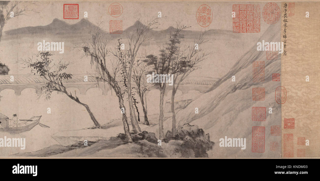 Au revoir au pont de la Tenture Arc-en-ciel. Artiste : Après Tang Yin (1470-1524), chinois ; période : Dynastie Ming (1368-1644) ; Date : ca. 1508 ; Banque D'Images