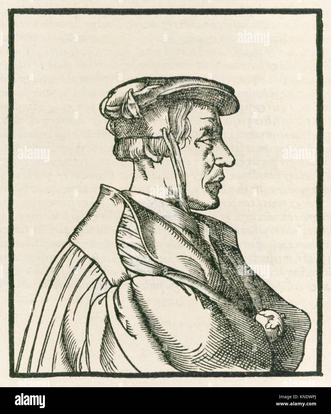 Heinrich Cornelius Agrippa von Nettesheim (1486-1535) page de titre gravure de 'De occulta philosophia libri tres' publié en 1533. Voir plus d'informations ci-dessous. Banque D'Images