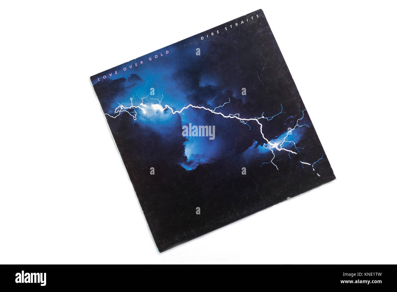 L'amour au-dessus de Gold Dire Straits,couverture de l'album Banque D'Images